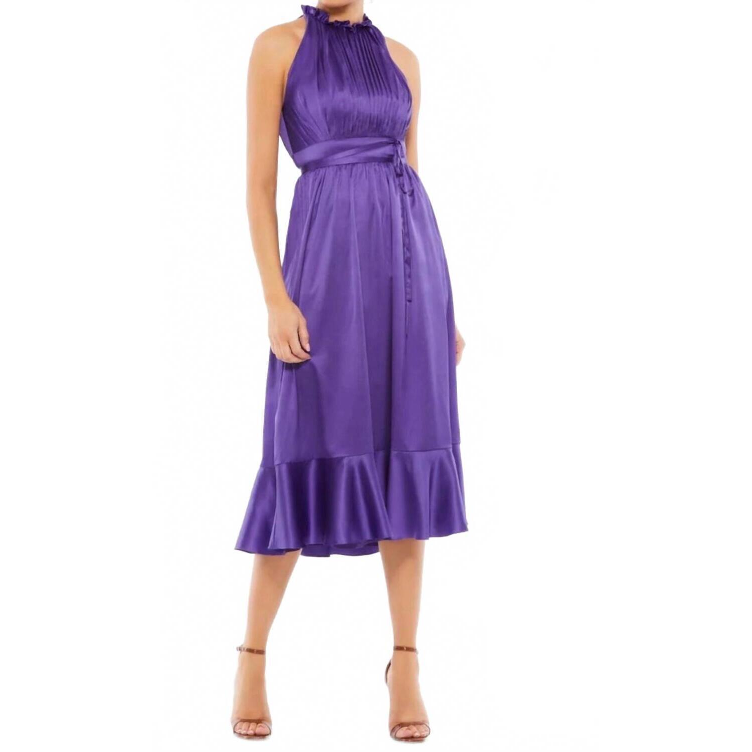 New Mac Duggal Women's Leena Midi Dress In Purple